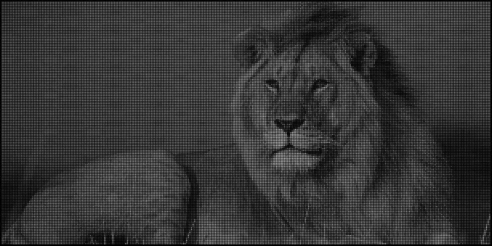 Lion Image Perforated Screen