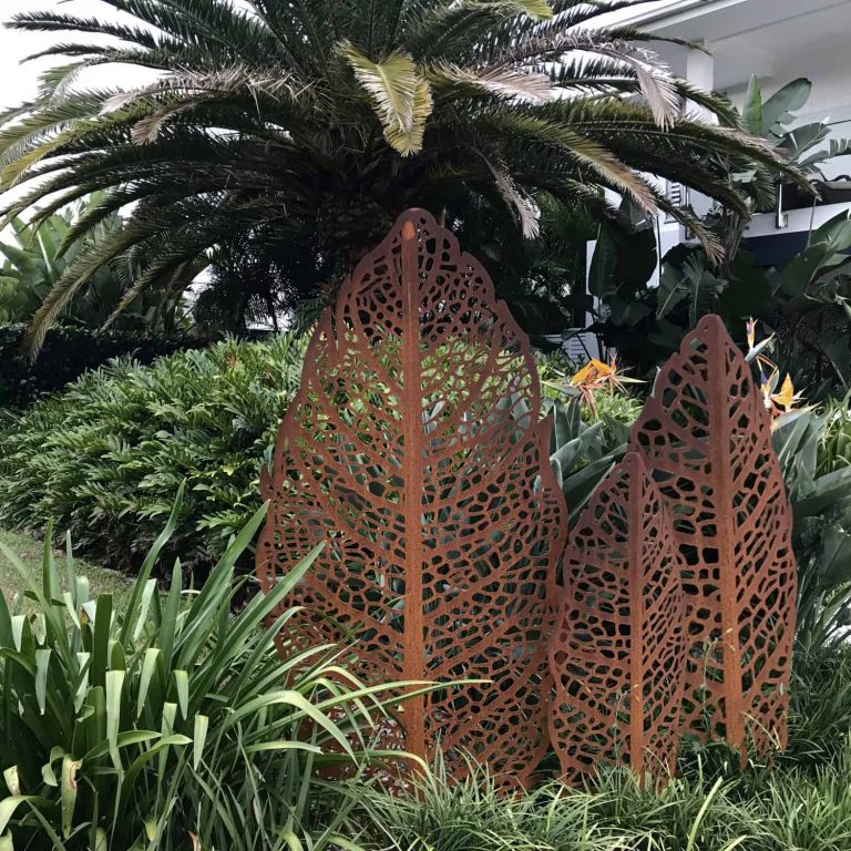 Leaf Skeleton Garden Sculpture
