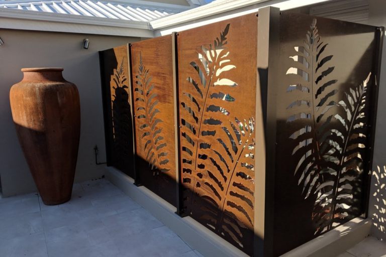 Corten Steel Decorative Screens, Metal Garden Panels Melbourne